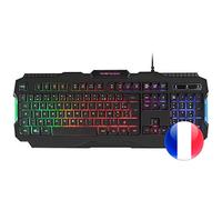 Mars Gaming MRK0, Clavier Gaming Antighosting, RGB Rainbow, Layout Français
