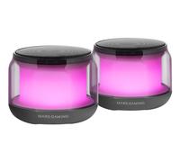 Haut-parleurs Bluetooth 5.3 Mars Gaming MS-AURA, DSP 15W, RGB ClearView, Noir Noir