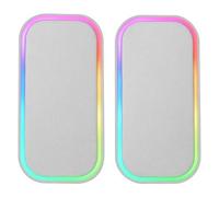 Mars Gaming MSOMW, Haut-parleurs Gaming 20W, Éclairage RGB Dynamique, Bluetooth 5.3 + AUX-in, Boîtier de Contrôle de Volume, Chipset DSP Personnalisé, Compatibilité Universelle, Blanc