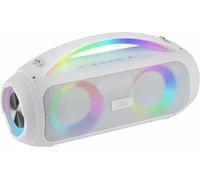 Mars Gaming MS-Pulse, téléphone haut-parleur Bluetooth portable 50W RMS, éclairage RGB, 2 drivers actifs 93mm + 2 drivers passifs ultra-basses, fonction mains libres, USB/MicroSD/AUX/FM, poignée et sa
