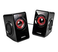 Mars Gaming MS1, Haut-parleurs de Jeu 10W, Subwoofer, Jack 3,5mm et USB, 6 Pilotes de Son Noir