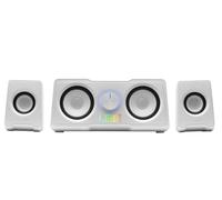 Mars Gaming MS22W, Haut-parleurs Gaming Compacts 2.2, RGB Flow, Subwoofer + 4 Haut-parleurs Actifs, Son DSP 35W, Blanc