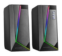 Mars Gaming MS7, Haut-parleurs Gaming 10W, Subwoofer, Jack 3.5mm et USB, 6 Haut-parleurs, Processeur DSP, Noir