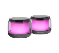 Mars Gaming Haut-parleurs MSAURA – Bluetooth 5.3, DSP 15W, RGB ClearView 360º, Noir