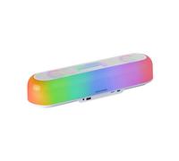Mars Gaming MSB-ORB, Enceinte Portable et Barre de Son 20W, Orbilight RGB 360, Triple Driver, Bluetooth 5.3/MicroSD/AUX/FM, Blanc