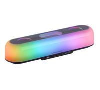 Mars Gaming MSB-ORB, Enceinte Portable et Barre de Son 20W, Orbilight RGB 360, Triple Driver, Bluetooth 5.3/MicroSD/AUX/FM, Noir