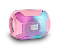 Mars Gaming MSBAXP, Haut-Parleur Bluetooth 10W, Éclairage RGB Flow, Haut-parleurs Ultra-Bass, Bluetooth 5.0, USB/MicroSD/Radio FM, 8h d'Autonomie, Compact et Portable, Rose
