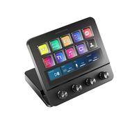Mars Gaming Deck de contrôle MSD‑Pro – 10 touches LCD, 4 boutons pers., hub 2xUSB3+USB‑C, Noir