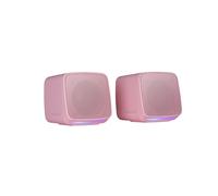 Mars Gaming MSPROP Enceinte Stéréo 2.0 Rose, 10W RMS, 20-20000Hz, 4 Ohm, Jack 3.5mm & USB, RGB Flow, ABS, 71x69x77mm