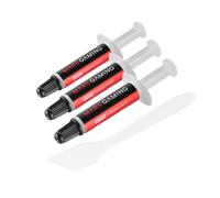Mars Gaming MT0X3, Kit 3X Pâtes Thermiques CPU, Haute Conductivité Thermique 6 W/m·K 280 °C, Non Conductrice Nanotechnologie, Application Facile et Uniforme Spatule et Applicateur, 3x1g (3g), Gris