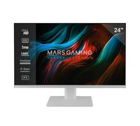 Mars Gaming MV-24, Moniteur 24" IPS FHD 120Hz, HDR10 1ms, FreeSync et G-Sync, Écran PC Enceintes Intégrés, Inclinaison 25°, Low Blue Light et Flicker Free, HDMI + DisplayPort + Jack 3.5mm, Blanc