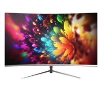 Mars Gaming MV-27C, Écran Gaming Incurvé 27” FHD 1080p 200Hz, HDR10 1ms, FreeSync et G-Sync, Écran sans Bordures, Inclinaison 20°, Low Blue Light et Flicker-Free, HDMI+DisplayPort+Jack 3.5mm,Blanc