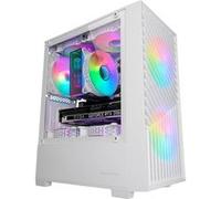 MARS GAMING Nom : Boitier Mini Tour Micro ATX MC-Vortex RGB avec panneau vitré (Blanc)