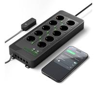 Mars Hydro iHub-Pro 10AC Power Strip Kit, 10-Outlet All-in-One Smart Grow Room Hub, WiFi Environmental Control for Light, Temperature, Humidity & VPD