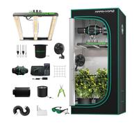 MARS HYDRO Kit complet de tente de culture FC1500 Samsung 301H EVO Led Grow Light Lamp Full Spectrum， Dimmable， with 80X80X160cm Growtent with 4inch Ventilation Set with Digital Controller