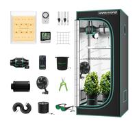 Mars Hydro Kit Culture Indoor TS600 Lampes De Croissance,1680d 60x60x140cm Tente De Culture ,Chambre De Culture Kit Complet ,Spectre Complet UV IR avec Kit De Filtre pour Ventilateur en Ligne 4‘’