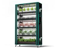 MARS HYDRO Support pour plantes avec lampes de croissance, étagère à 6 niveaux avec 10 lampes LED à spectre complet (250W, 3ft) et serre pour légumes, semis, croissance des plantes | 5000K, 43x16x71''