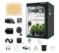 Mars Hydro TSW2000 Kit Culture Indoor Lampes De Croissance,1680d 120x120x200cm Tente De Culture ,Chambre De Culture Kit Complet ,Spectre Complet UV IR avec Kit De Filtre pour Ventilateur en Ligne 6"