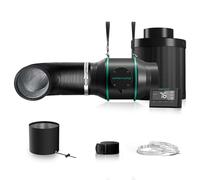 MARS HYDRO Ventilateur et filtre en ligne de 10,2 cm, avec contrôleur de température et d'humidité et conduit de 7,6 m, ventilateur d'échappement pour tentes de culture, hydroponie