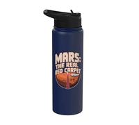 Mars : le vrai tapis rouge, drôle de planète spatiale Mars Stainless Steel Insulated Water Bottle