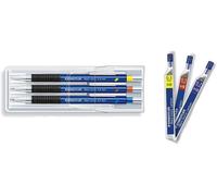 Mars Micro, Porte-mines de haute qualité pour écriture et dessin, Étui plastique avec 3 porte-mines 0.3/0.5/0.7 mm à canon droit, 775 SC WP3