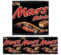 Mars - Minis Barres Chocolat au Lait et Caramel - 17 Minis Barres - Sachet de 333 g (Lot de 4)