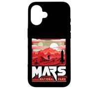 Mars National Park Vintage Sci-FI Martian Exploration Space Coque pour iPhone 16