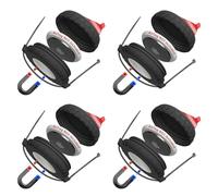 Mars Outpost | 4X SUPRÊME Étui aimanté, adhésif & Collier de Serrage | Compatible avec AirTag | Résistant à l'eau, aux Chocs et Vibrations | UE