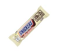 Mars Protein Snickers Barre basse sucre chocolat blanc. Format de 57 g.