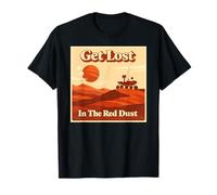 Mars Rover Get Lost in The Red Dust Retro Space Exploration T-Shirt