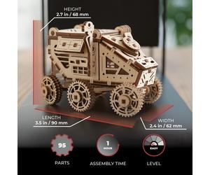 Mars rover puzzle 3d bois