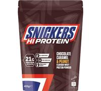 Mars Snickers HiProtein Powder 455 g Snickers (chocolat-caramel-cacahuète) / Protéines de lactosérum / Délicieuse protéine de lactosérum au goût incomparable de Snickers