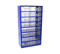 Mars Svratka Tiroirs pour Magazines, Acier, Bleu, Taille Unique