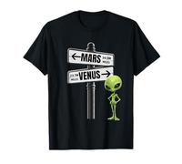 Mars Venus Galactic Signpost Alien Space Vêtements T-Shirt