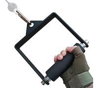MARSAFIT Fitness 6 cm Poignée en D pour câble LAT Fixation vers Le Bas Poignée Simple en D Supporte jusqu'à 453,6 kg Fixation de câble pour Barre de Traction pour Triceps Diamètre : 3,8 cm