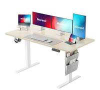 Marsail Bureau debout électrique de 122 x 61 cm - Bureau d'ordinateur à hauteur réglable avec préréglages de mémoire, sac de rangement et gestion des câbles pour bureau à domicile et postes de travail