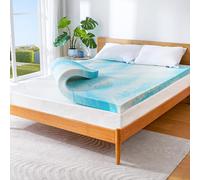 Marsail Mattress Topper Queen, 3-inch Gel Memory Foam, Bed Topper for Queen Size Bed, Soft for Sleeper Sofa, RV, Camper, CertiPUR-US Certified