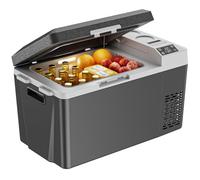 Marsail Réfrigérateur de voiture 12 V, refroidisseur électrique de 24 QT, réfrigérateur portable de voiture avec option d'alimentation par batterie, 12/24 V CC et 110-240 V CA pour camion, camping-car