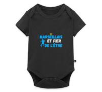 Marseillais et Fier Football Marseille Body Manches Courtes Bébé Bio