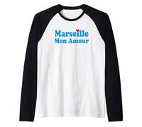 Marseille Bébé Marseille Mon Amour Supporter Marseille Pied Manche Raglan