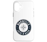 Marseille Côte d'Azur Yacht Club Côte d'Azur Voile Coque pour iPhone 16 Plus