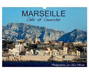 Marseille Côte et Corniche (Calendrier mural 2027 DIN A3 vertical), CALVENDO calendrier mensuel: Une promenade photographique le long de la spectaculaire corniche de Marseille