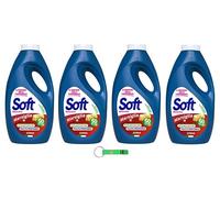 Marseille Detersivo Lavatrice Lot de 4 lessives douces 50 lavages 2250 ml + porte-clés Beni Culinari