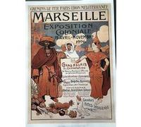 Marseille -Exposition Coloniale 1906 / J/ de la Nézière - 50x70 cm - AFFICHE / POSTER G