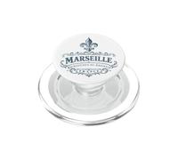 Marseille France Ornée Fleur de Lis Marine PopSockets PopGrip pour MagSafe