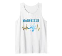 Marseille Homme Foot |idée Cadeau Marseillais Débardeur