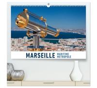 Marseille Maritime Metropole (hochwertiger Premium Wandkalender 2026 DIN A2 quer), Kunstdruck in Hochglanz: Eine Fotoreise in die französische Hafenmetropole Marseille