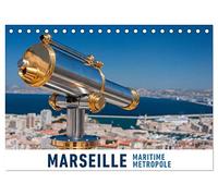 Marseille Maritime Metropole (Tischkalender 2026 DIN A5 quer), CALVENDO Monatskalender: Eine Fotoreise in die französische Hafenmetropole Marseille