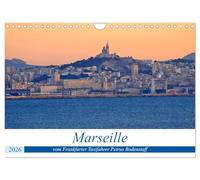 Marseille par le chauffeur de taxi francfortois Petrus Bodenstaff, Version française (Calendrier mural 2026 DIN A4 portrait), Calendrier CALVENDO mensuel