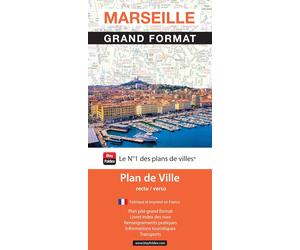 Marseille - Plan de ville grand format | Blay Foldex
